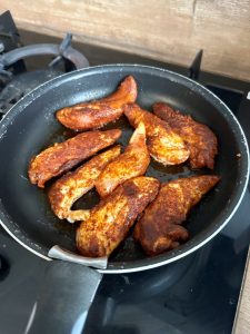 Aiguillettes de poulet au paprika