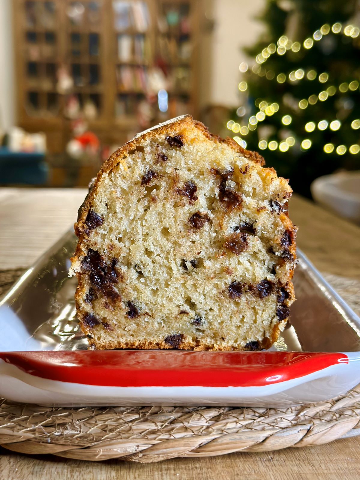 Cake banane aux pépites de chocolat