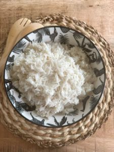 Le riz à la noix de coco