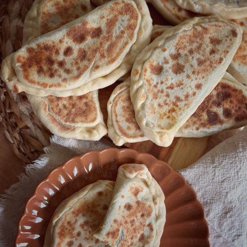 Gozlemes à la viande hachée, épinards, fromage