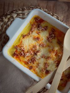 Potiron, chorizo, béchamel au curry