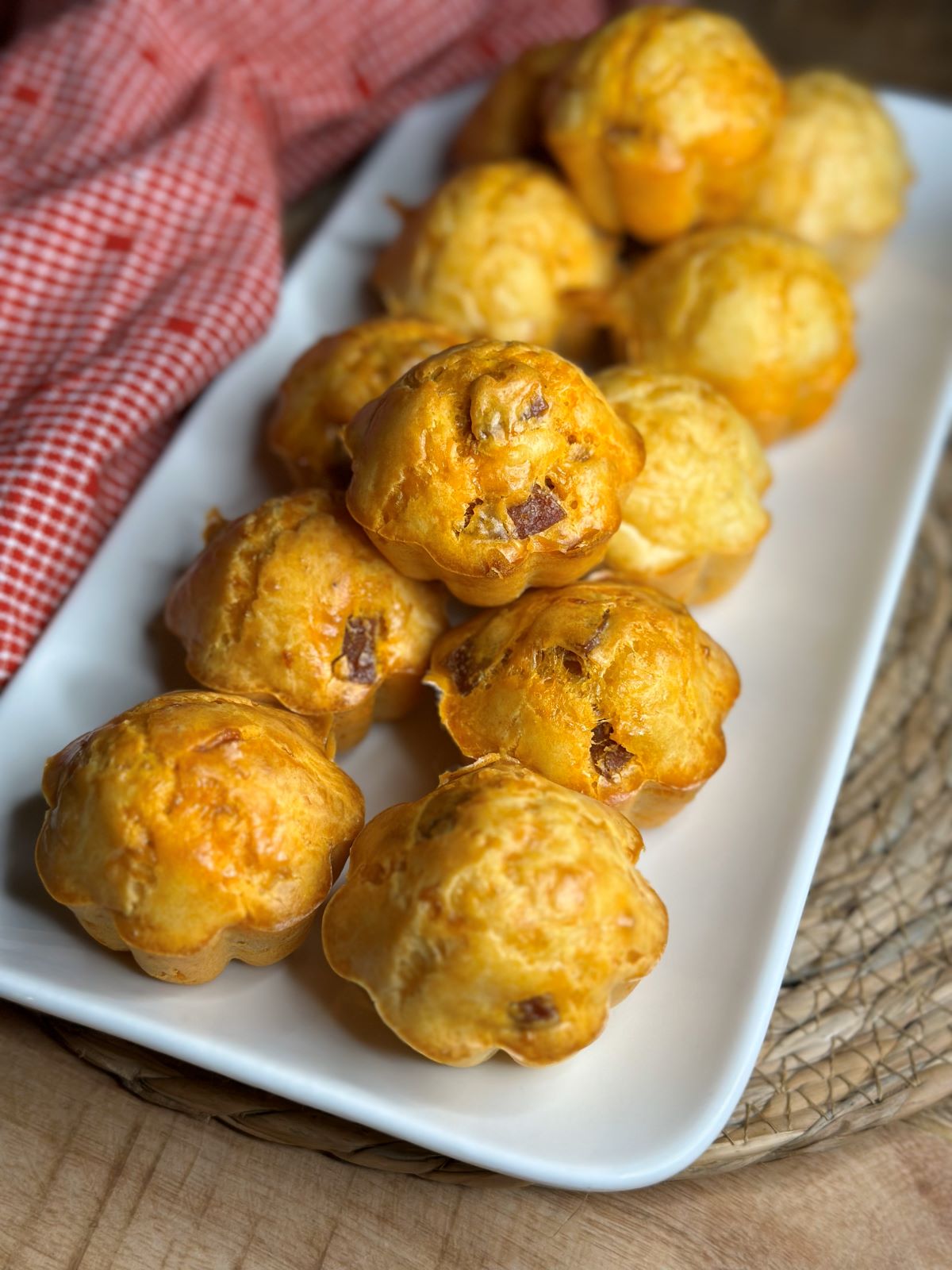 Muffins salés au chorizo et comté pour l'apéritif