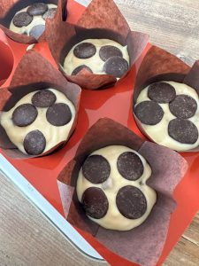 Muffins avec pistoles chocolat