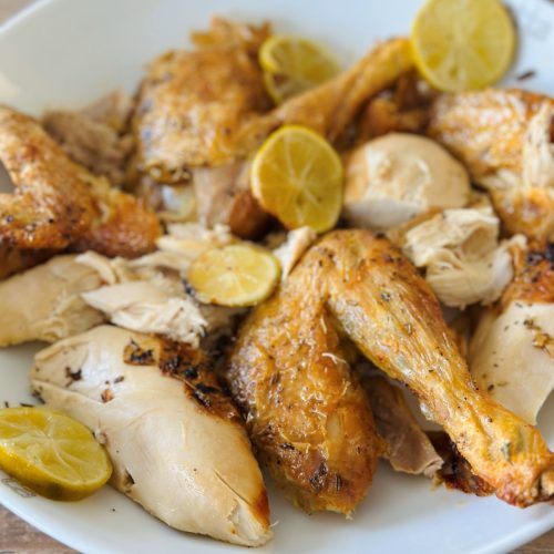 Poulet rôti au citron et aux herbes en Air Fryer