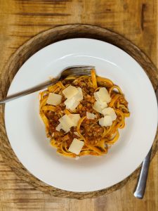 Tagliatelles à la saucisse Thermomix