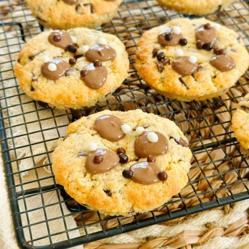 Cookies chocolat cacahuète avec pâte alsa