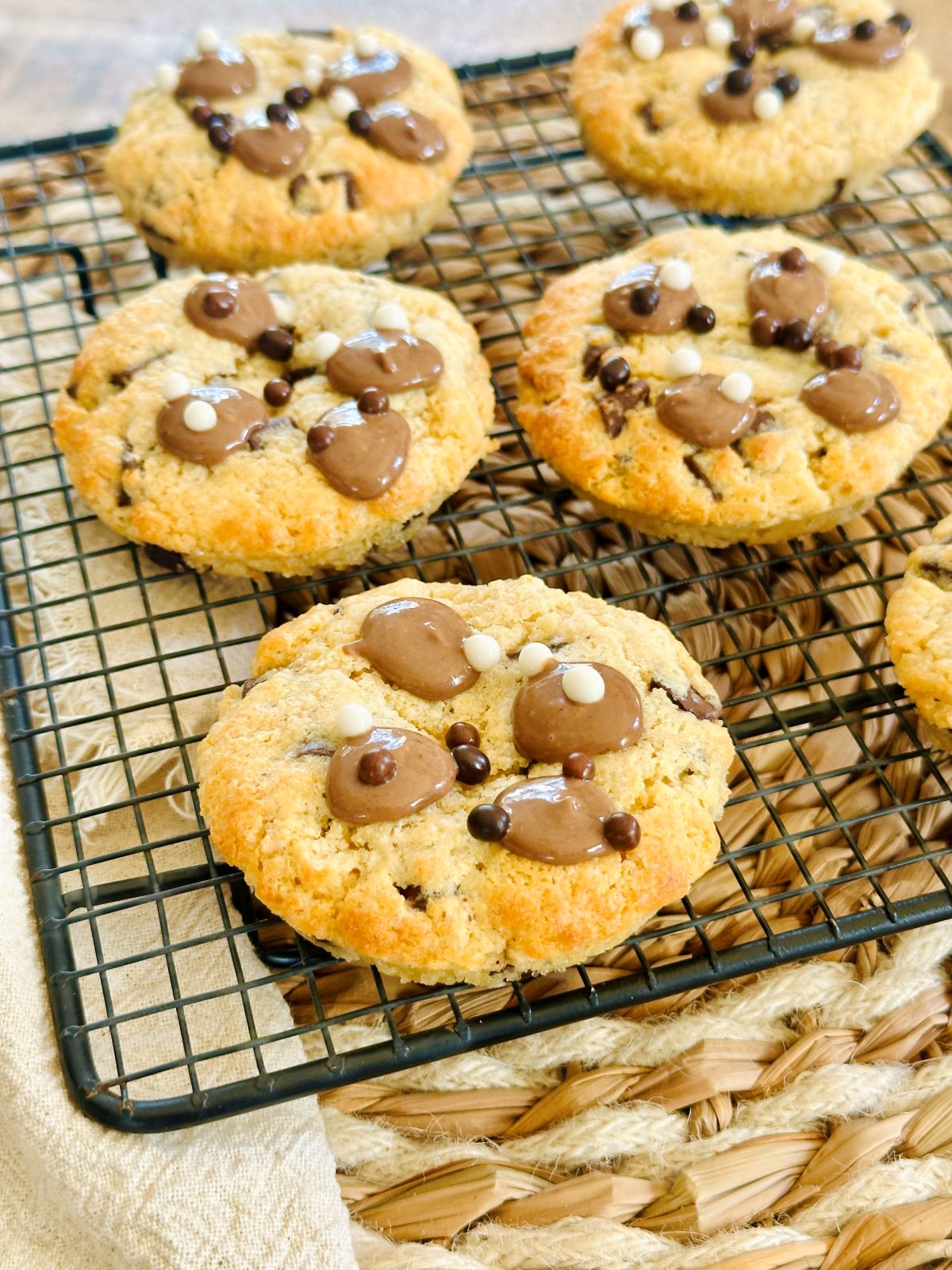 Cookies chocolat cacahuète avec pâte alsa