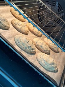 Cuisson au four des cookies fourrés au nutella