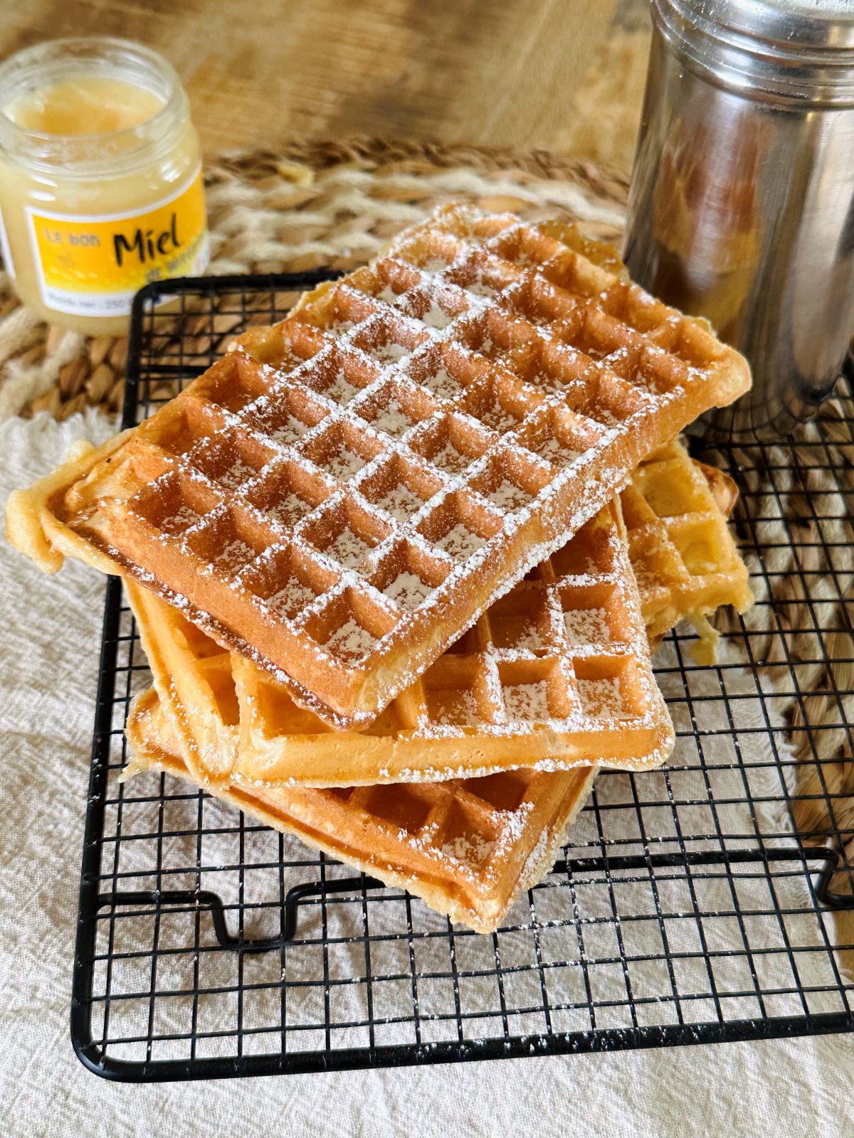 Gaufres au miel maison