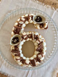 Number cake au nutella et kinder