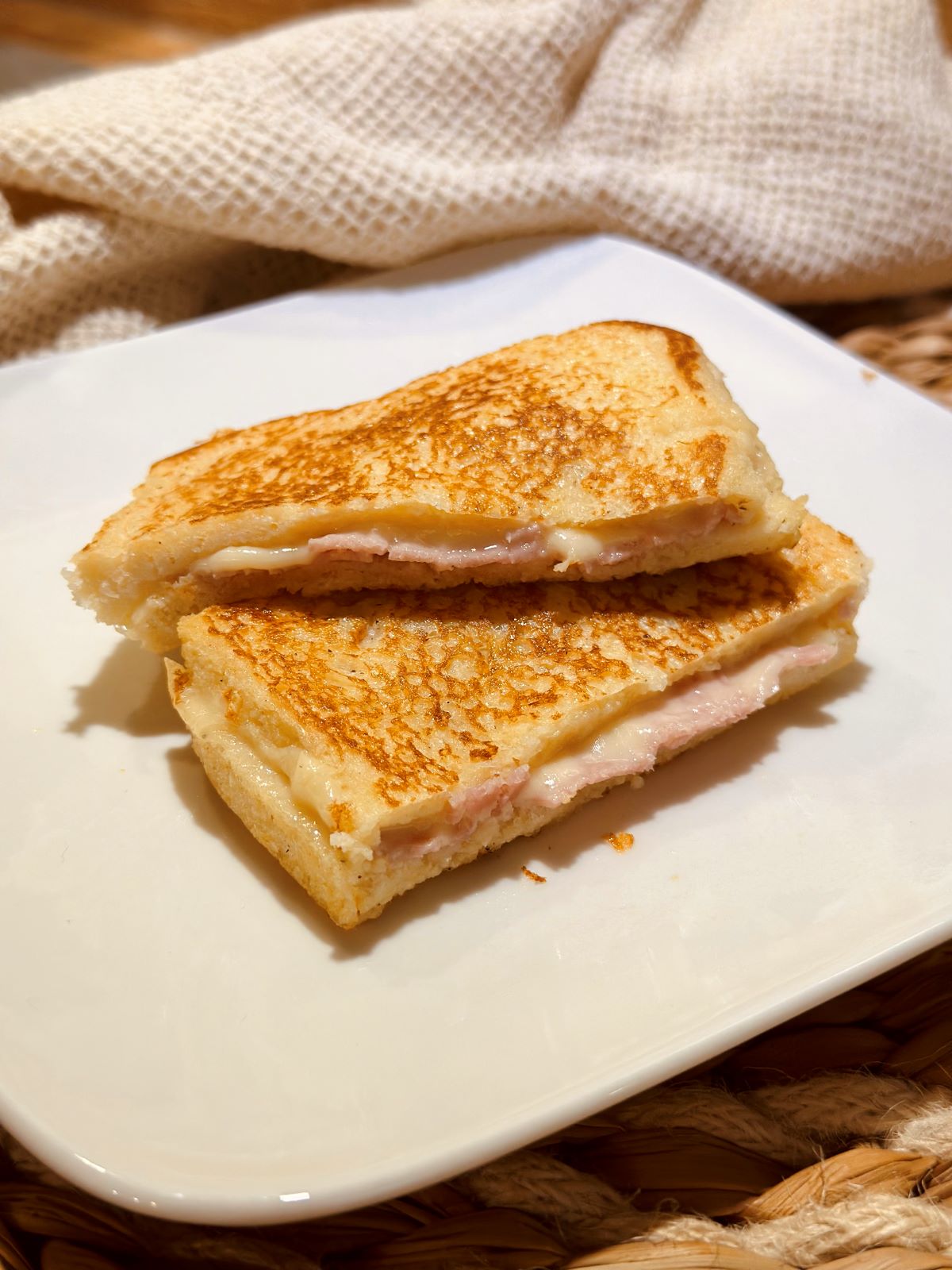 Pain perdu jambon fromage