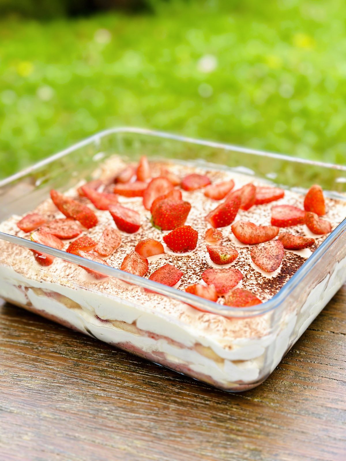 Tiramisu fraises mascarpone