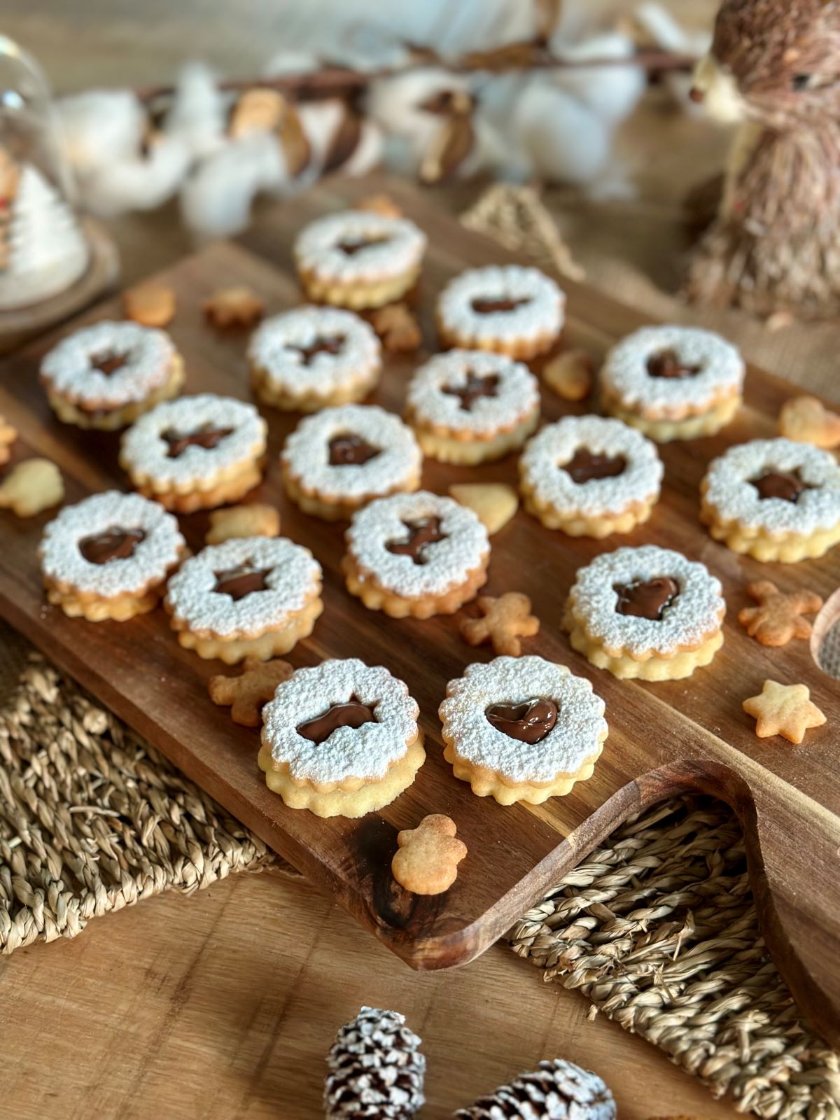 Sablés de Noël fourrés au nutella