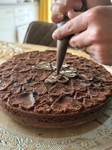 Garnir avec une poche à douille
