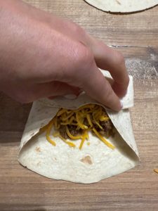 Plier un burrito