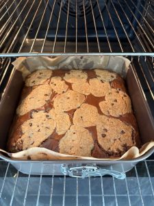 Cuisson du brookie au four