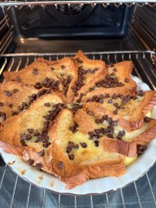 Cuisson au four de la brioche perdue