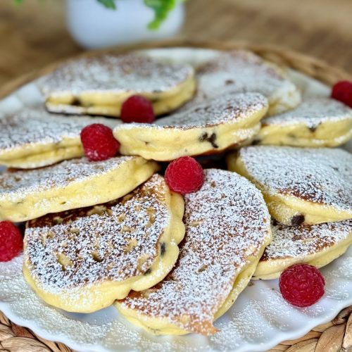 Pancakes au yaourt et pépites de chocolat moelleux