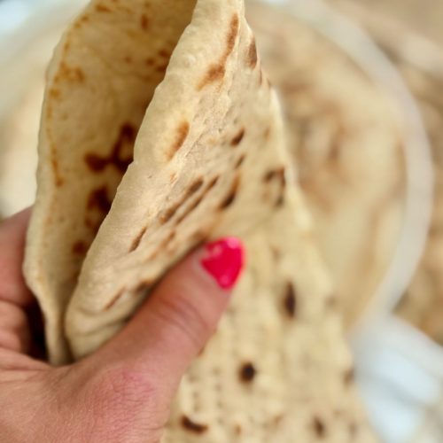 Pain pita grecque maison à rouler