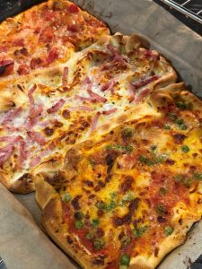 Cuire la pizza froissée au four