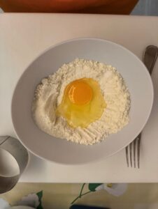 farine et oeuf