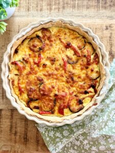 Quiche au chorizo et légumes
