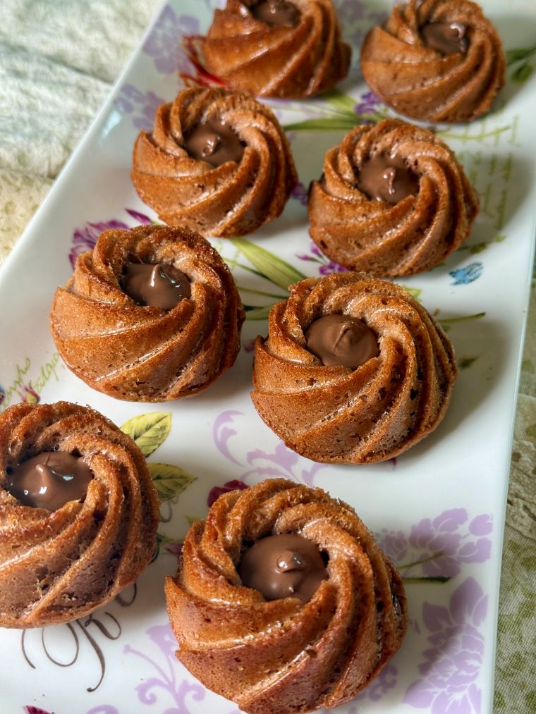 Petits moelleux coeur nutella