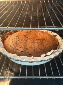 cuisson au four du brownie aux noix