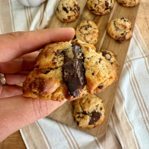 Cookies au chocolat sains, à la farine d'épeautre, miel