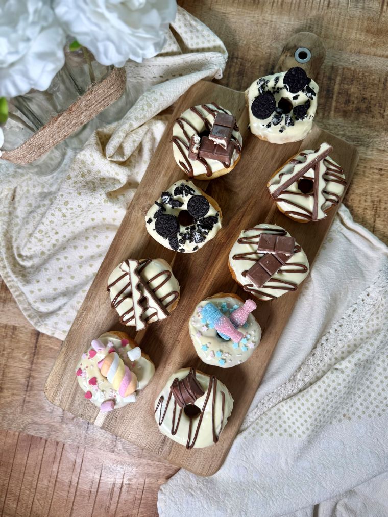 Donuts maison faciles et rapides avec des briochettes