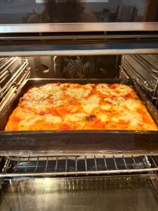 cuisson pizza in teglia