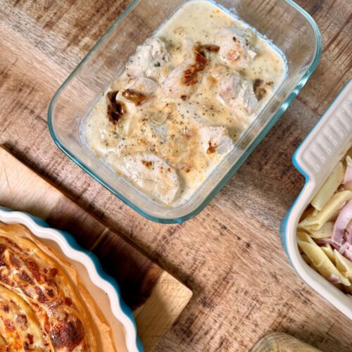 Poulet au fromage ail et fines et herbes au Cookeo
