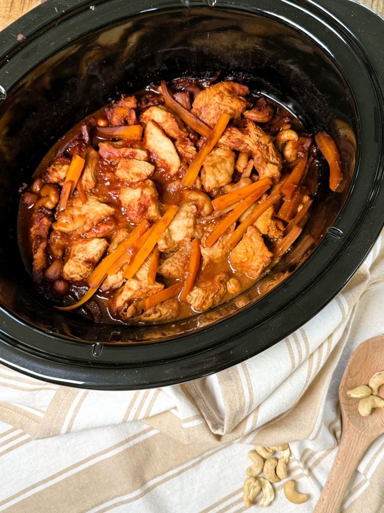 poulet-cajou Poulet aux noix de cajou à la mijoteuse