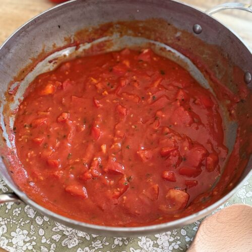 Sauce aux tomates fraîches maison