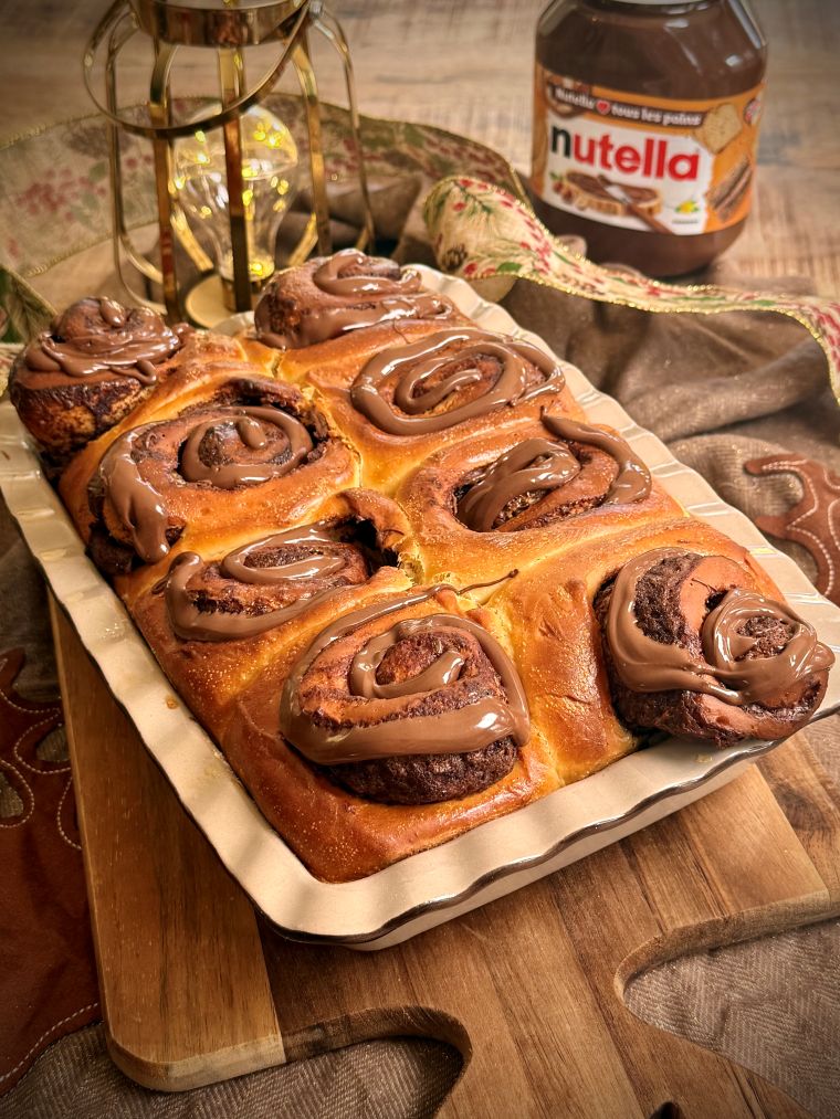 Brioche roulée au nutella