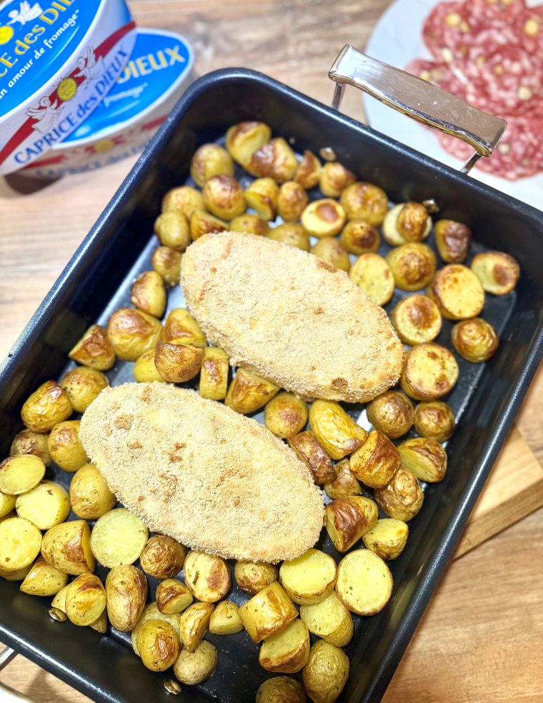pommes de terre grenaille pour caprice des dieux pané au four