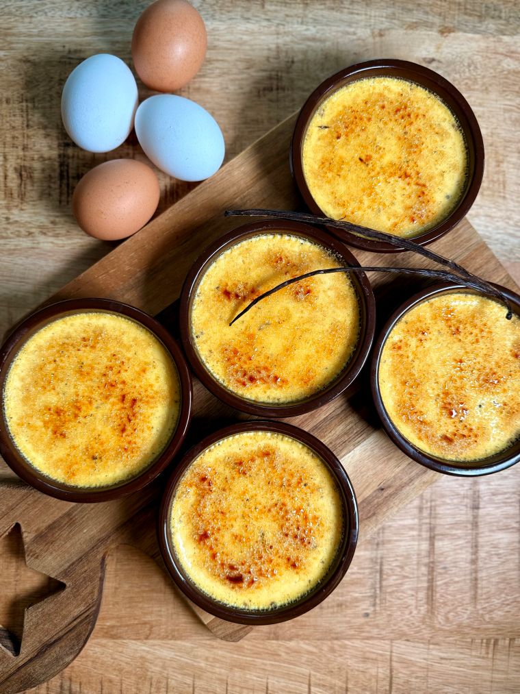Crèmes brûlées maison vanille