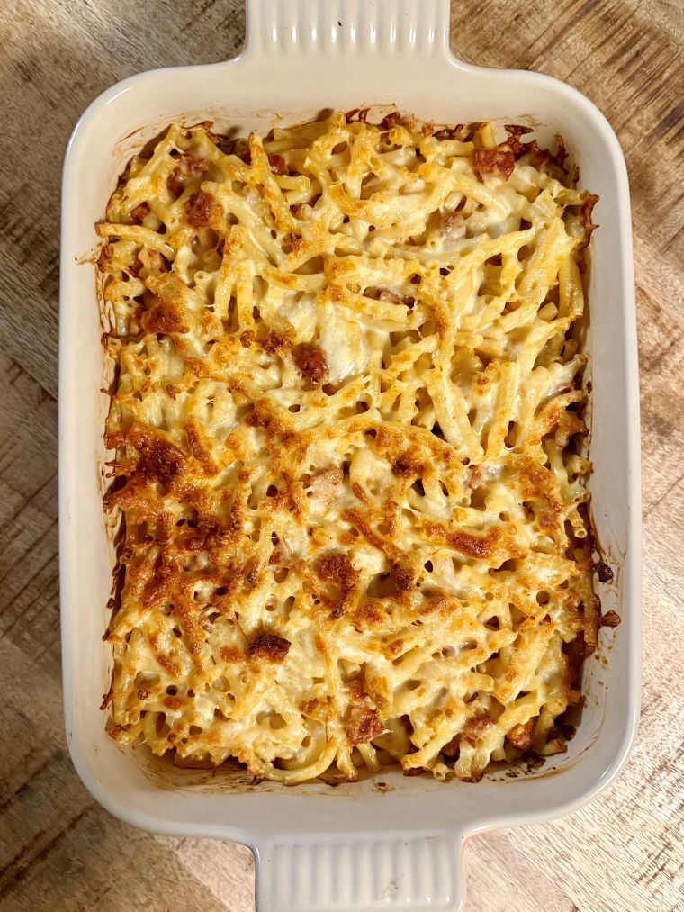 gratin de pâtes au chorizo