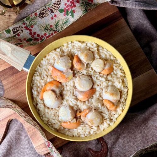 Risotto crémeux aux noix de Saint Jacques pour les fêtes