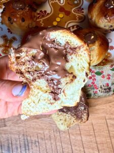 Brioche fourrée au nutella