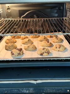 cuisson des cookies au four