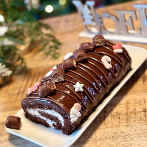 Recette de bûche de Noël Kinder