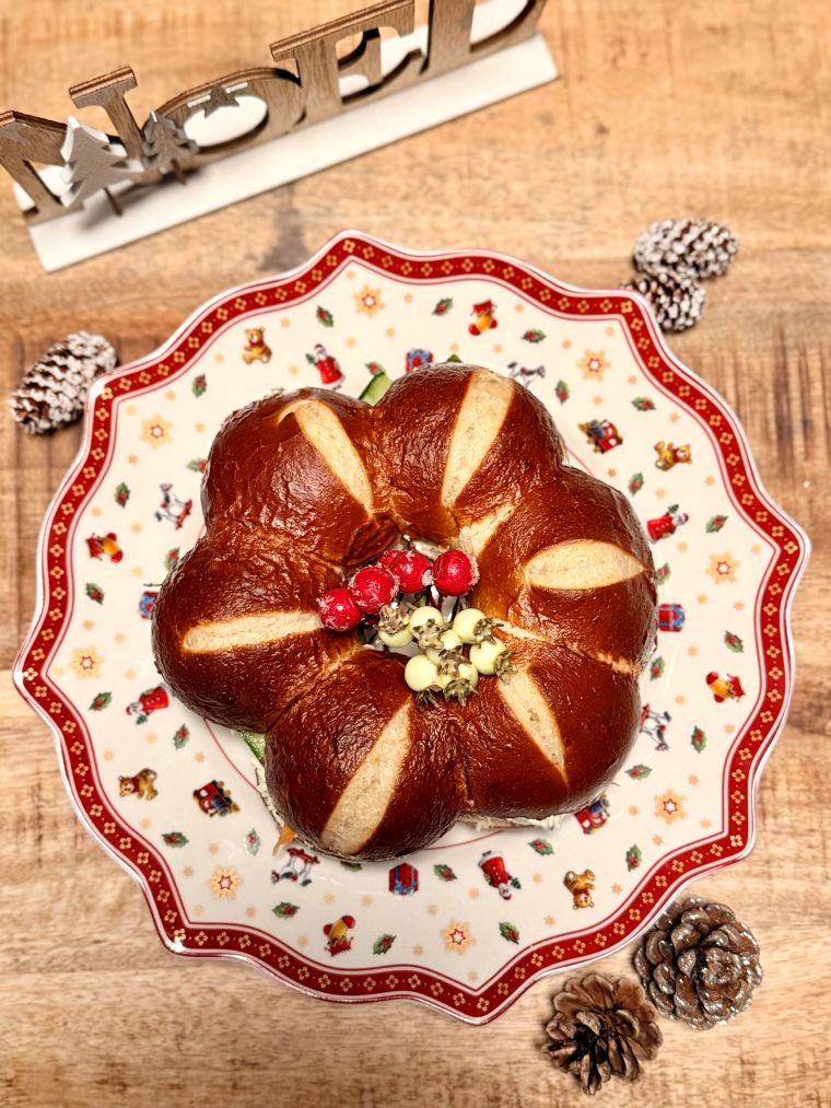 couronne bretzel pour l'apéritif
