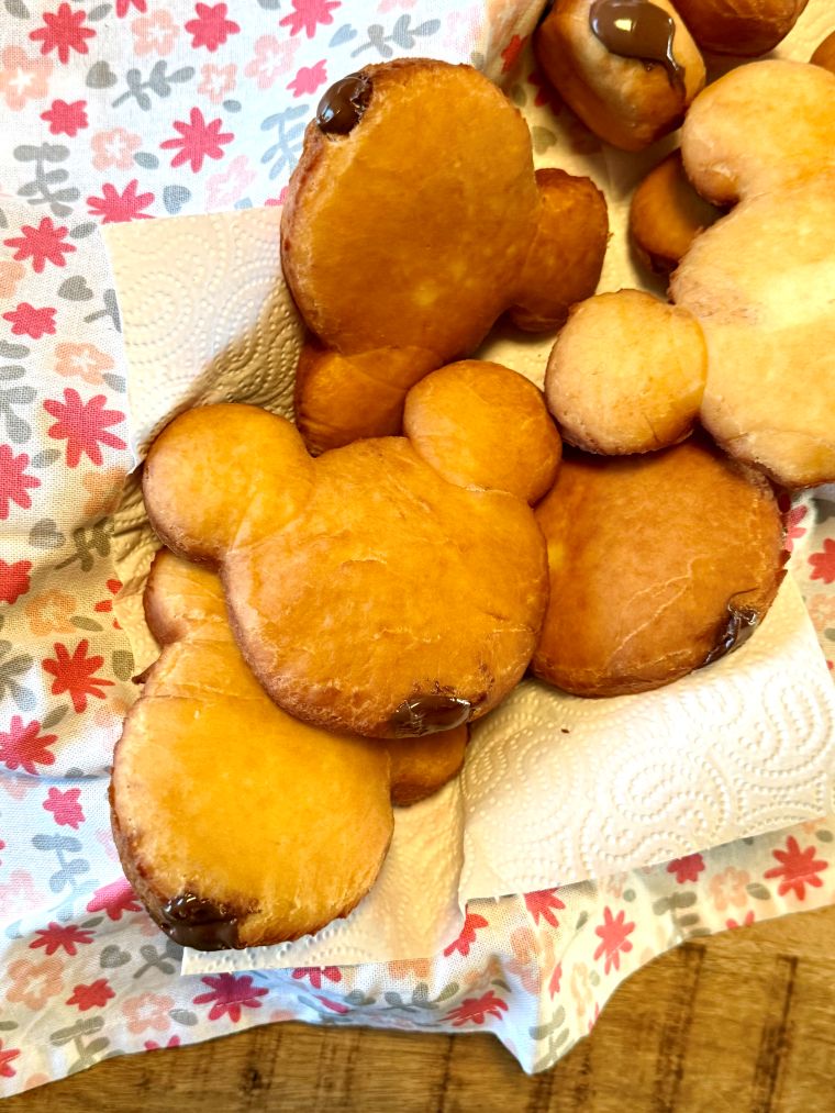 Beignets tête de mickey au nutella avec thermomix