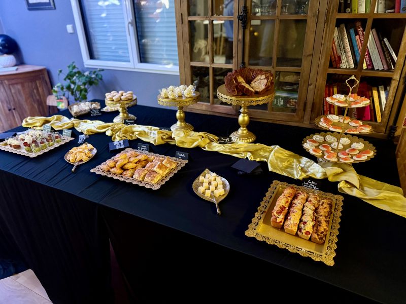 Buffet apéritif dînatoire maison pour un anniversaire