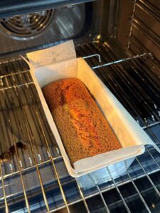 Cuisson du cake à la pistache