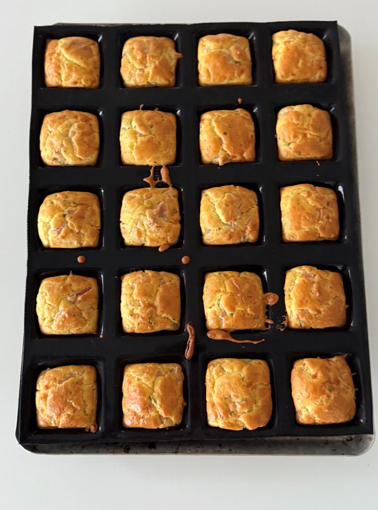 mini cakes salés sans gluten