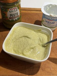 Sauce yaourt et pesto à la coriandre