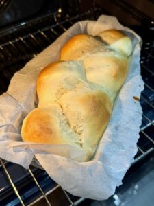 cuisson au four brioche à la crème