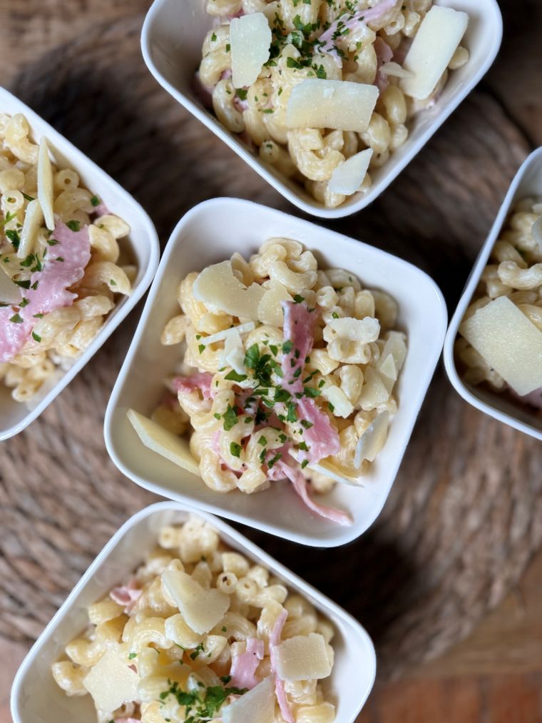 coquillettes truffe jambon